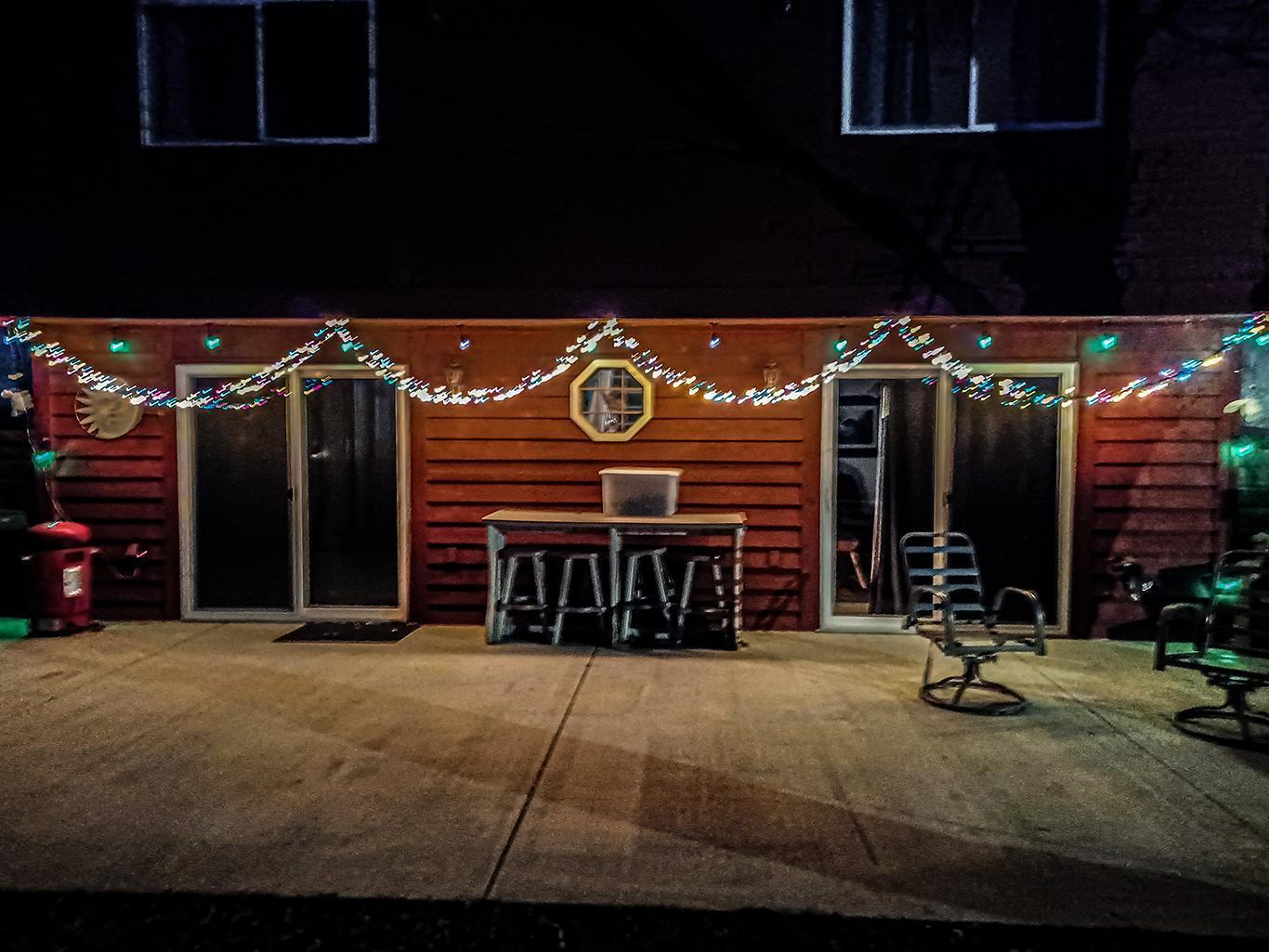 patio at night
