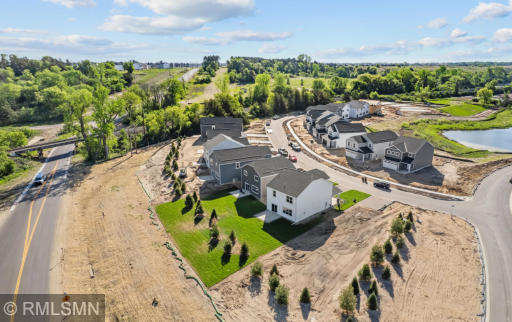 Aerial view of Capstone Homes at Mississippi Landing.
