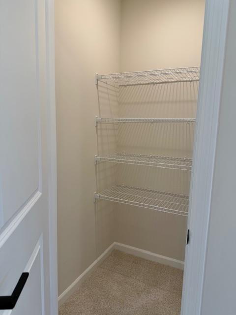 Spacious Storage Closet Next To Laundry