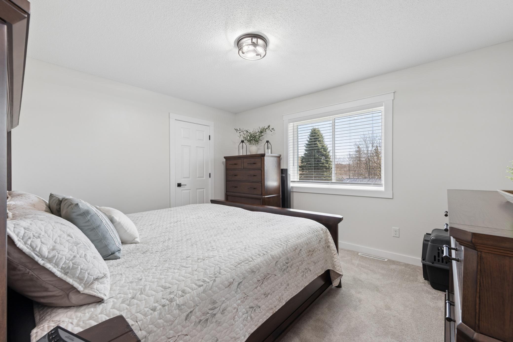 The main bedroom features a large closet and plenty of room.