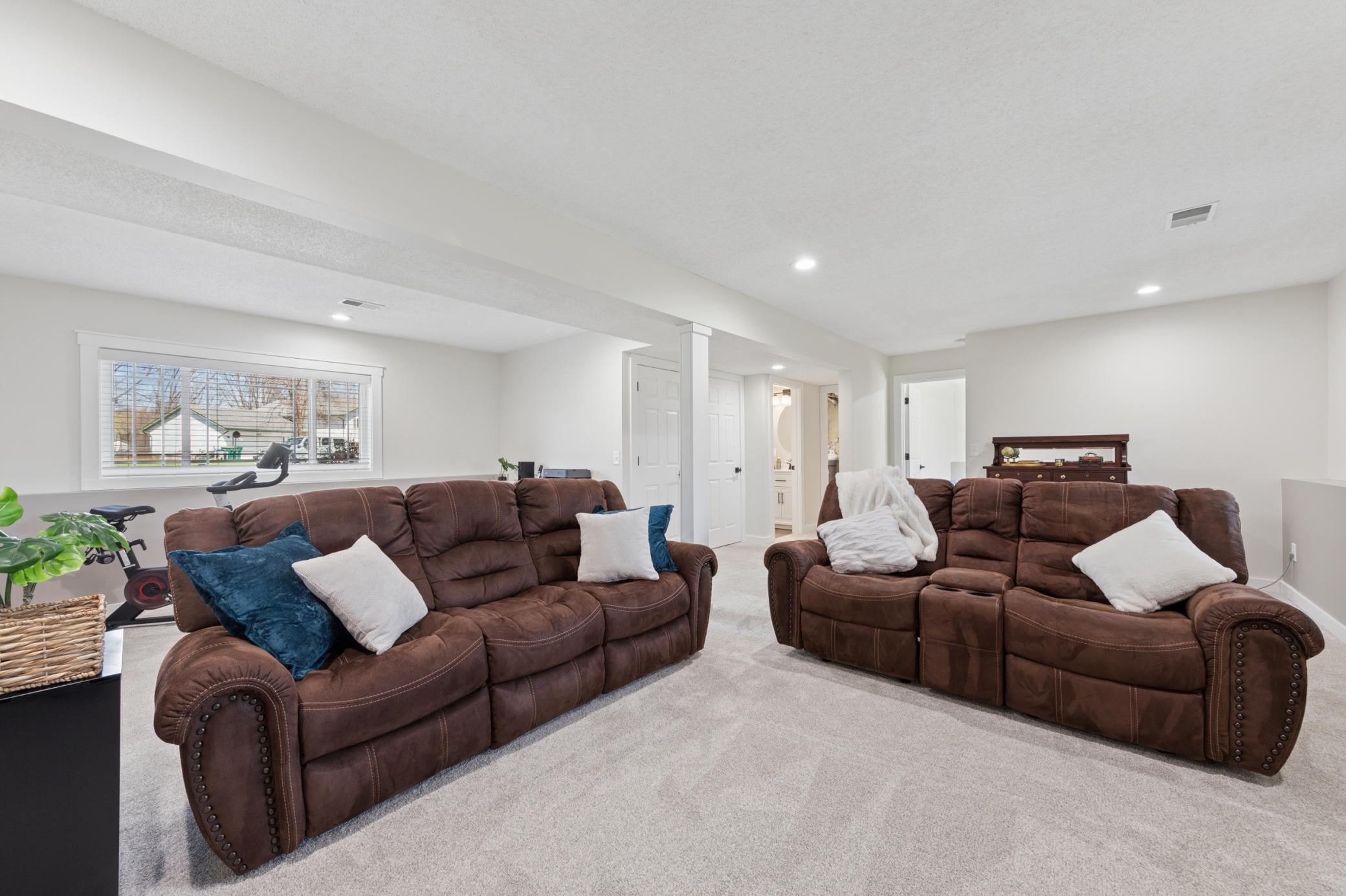 Light flows throughout the lower level