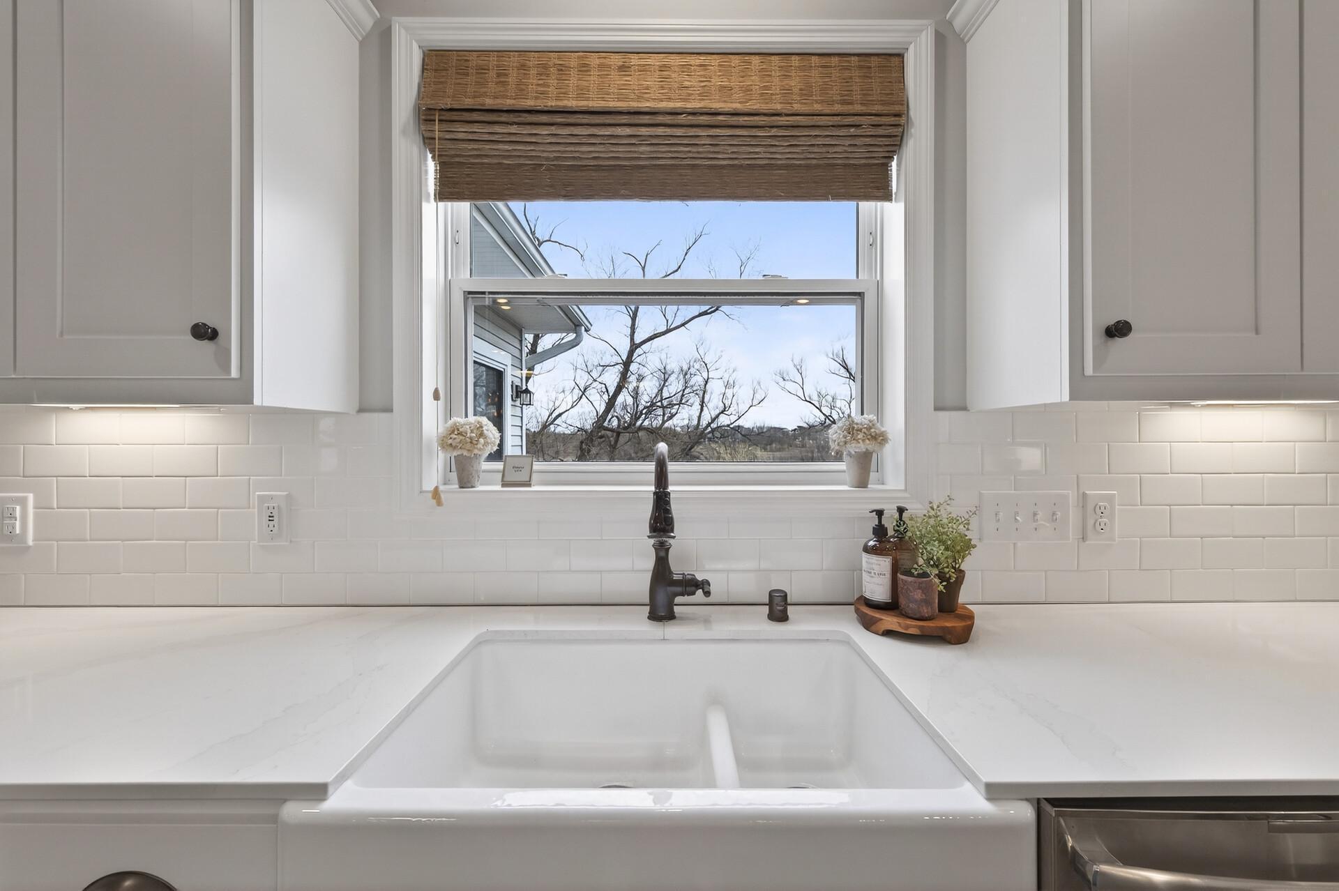 Farmhouse Sink and a Kitchen Window!