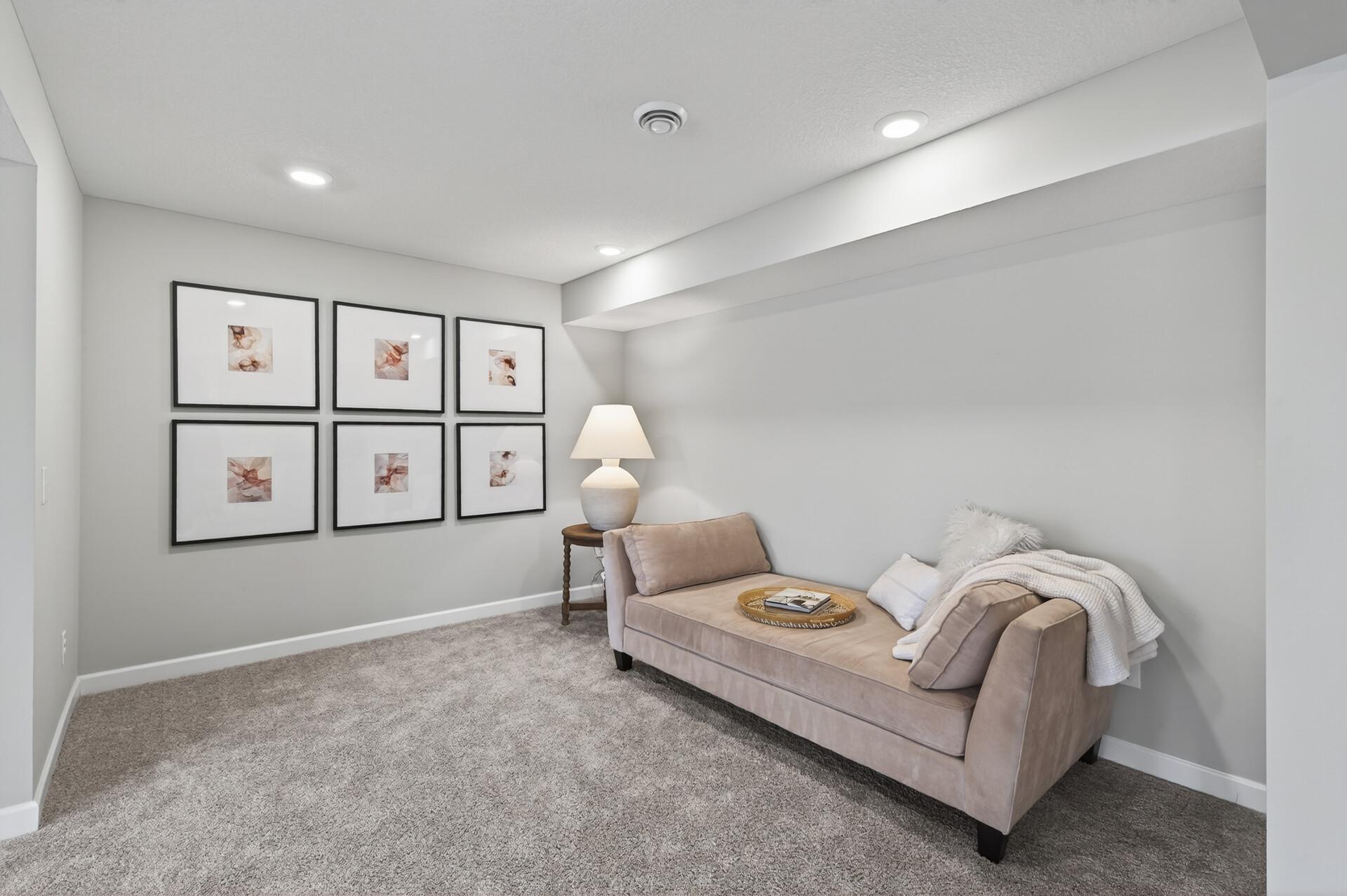 Extra Sitting Nook in Lower Level