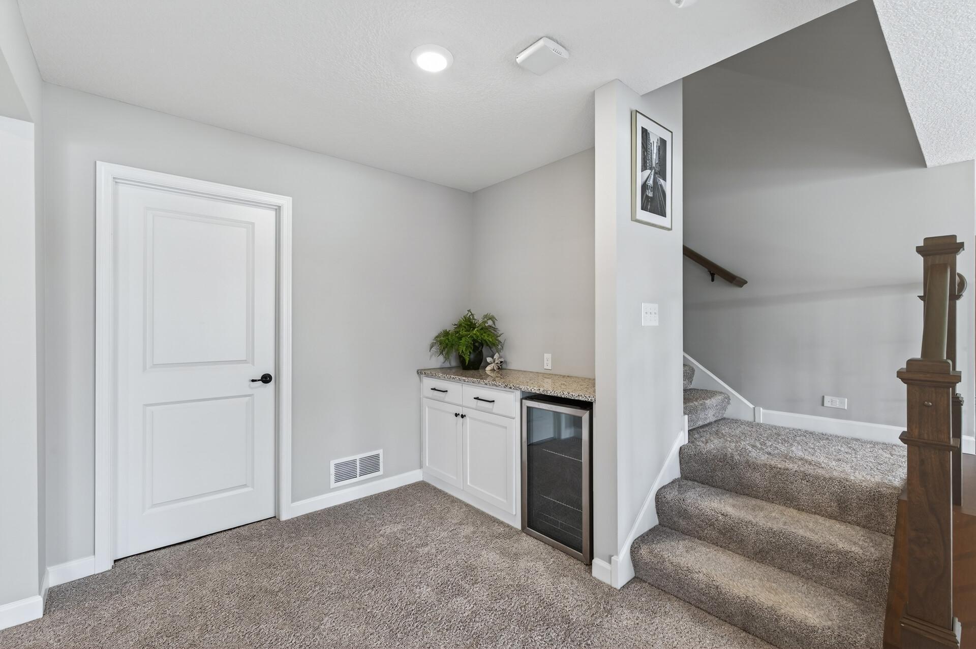 Bar Area with Mini Fridge