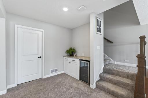 Bar Area with Mini Fridge