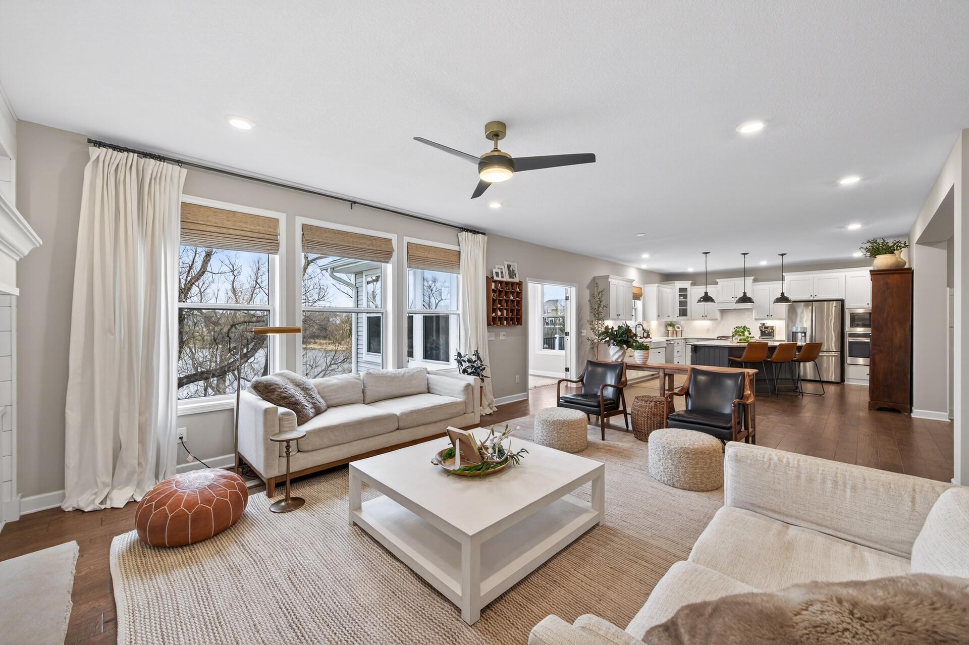 Stunning Lake View from Living Room