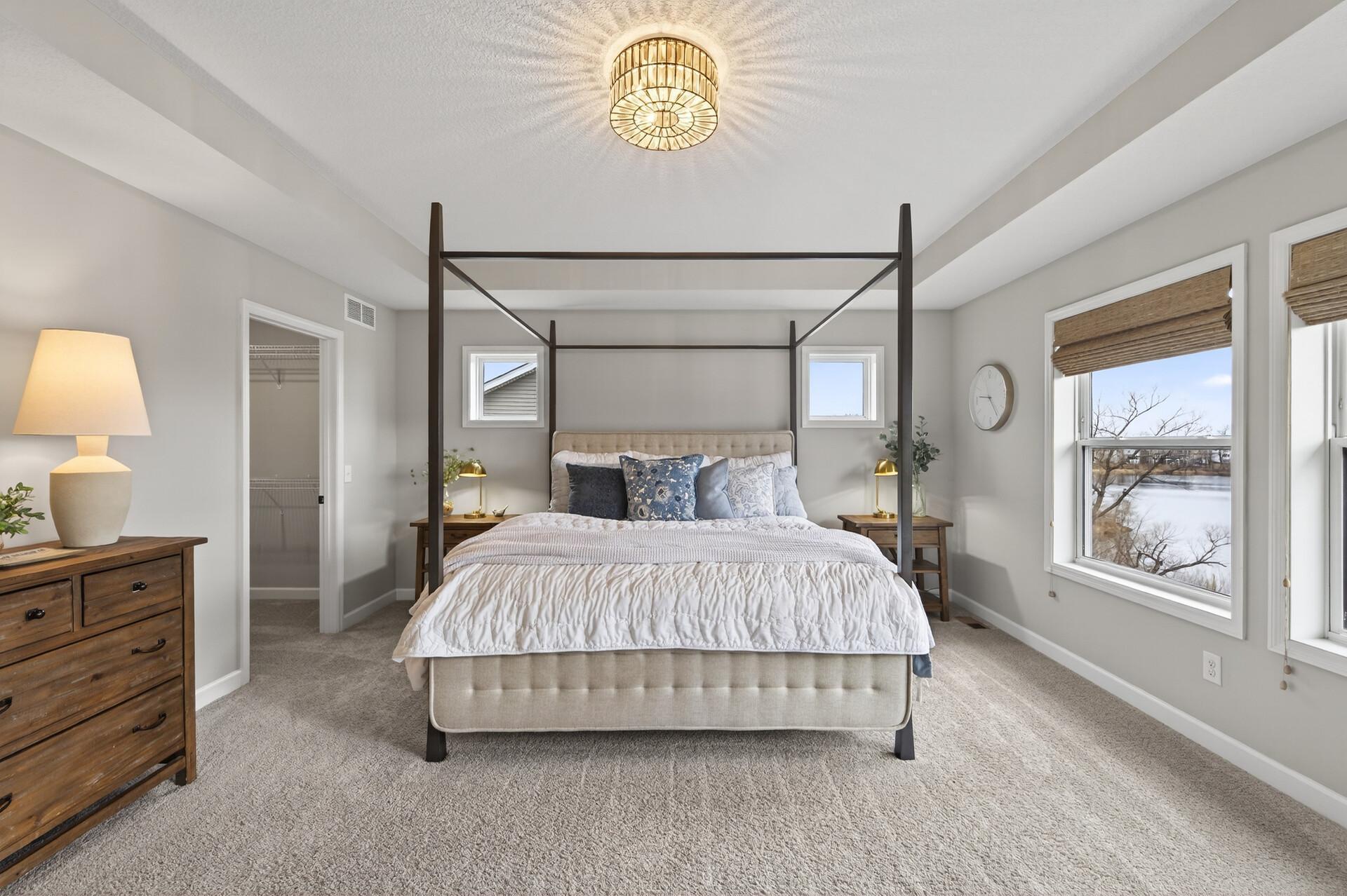 Notice the Tray Ceiling