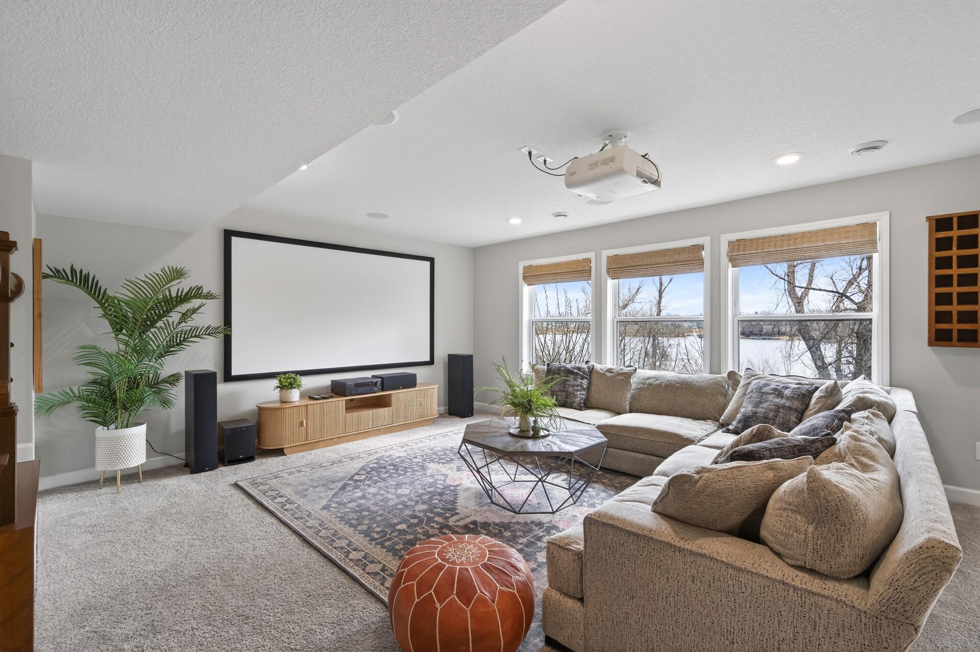 Family Room with Theater System