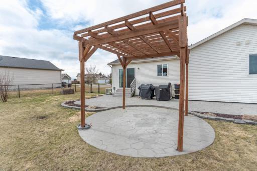 Pergola Area Wired for Future Hot Tub