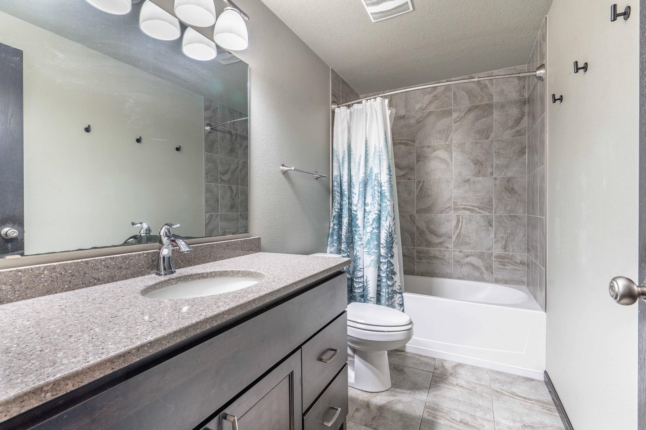 Spacious Bathroom in Basement