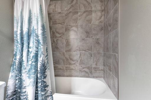 Tile Tub Surround in Basement