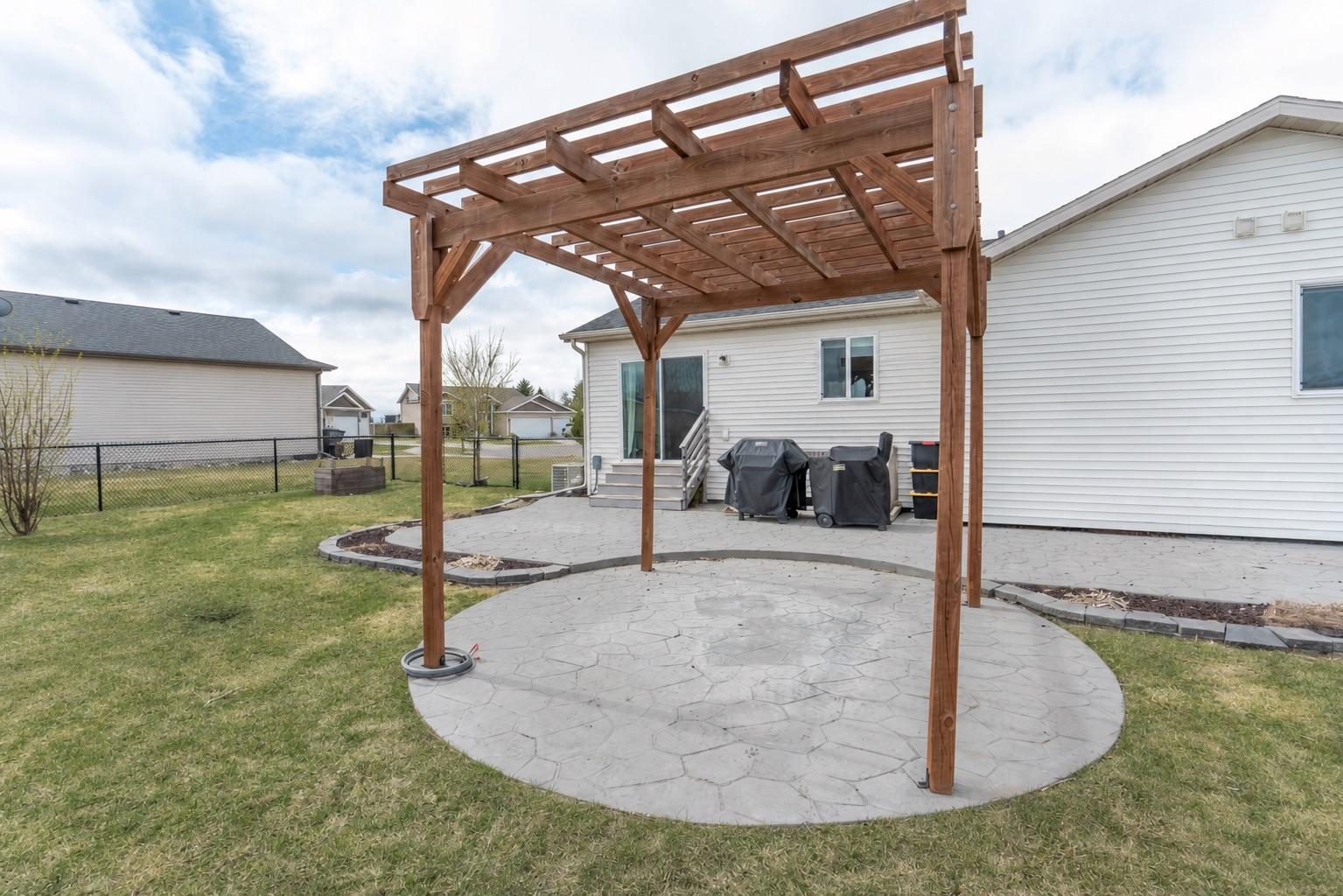 Pergola Area Wired for Hot Tub