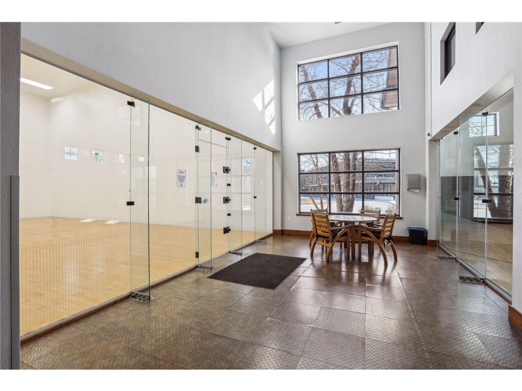Fitness center with racquetball and basketball