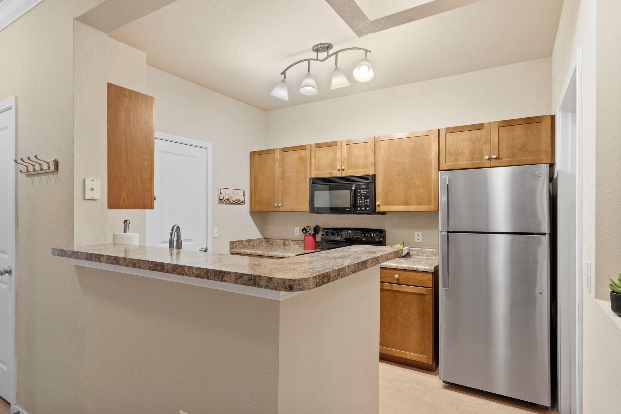 New fridge and dishwasher. plenty of storage with large pantry