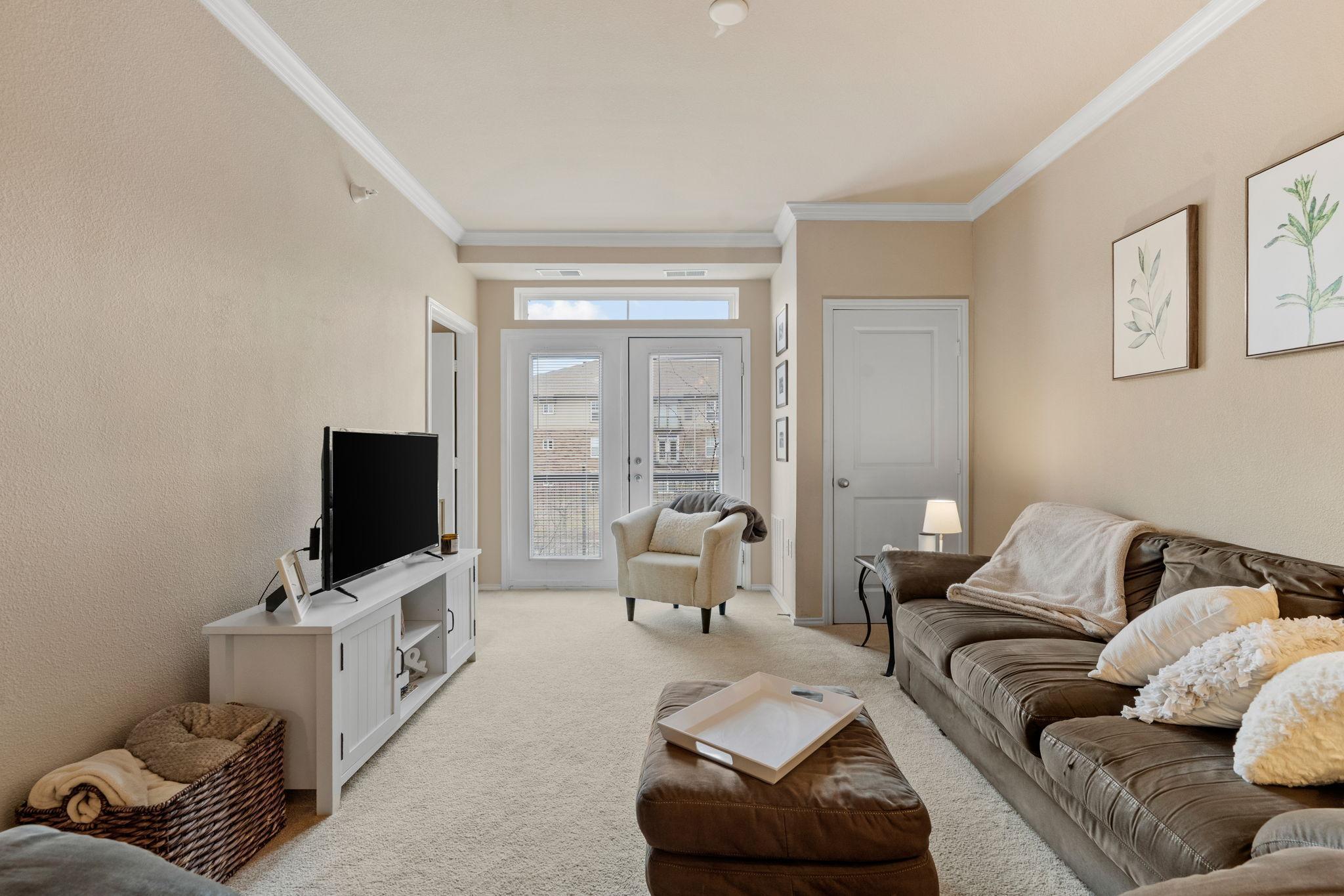 French doors to your Juliet balcony