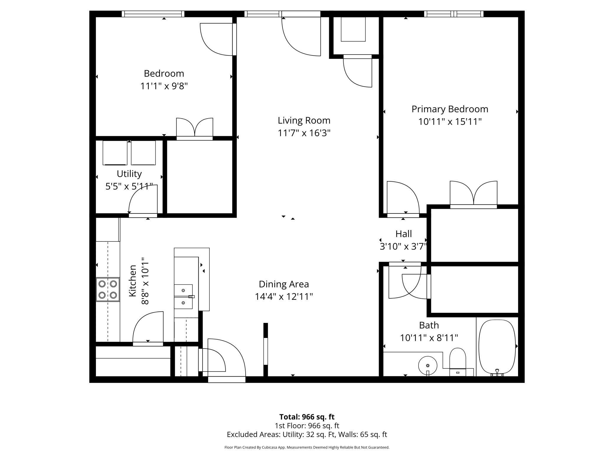 Floor plan with dimensions