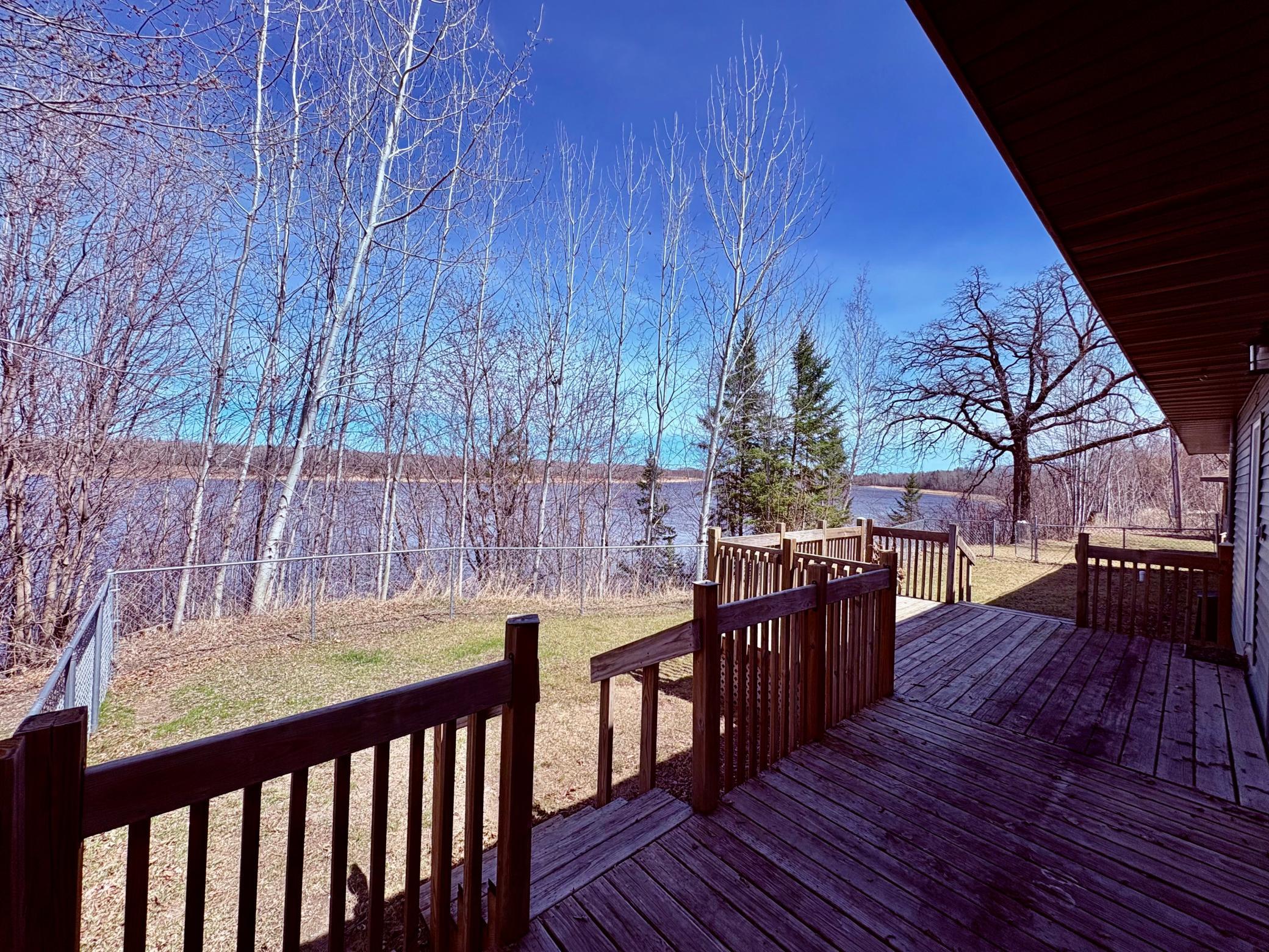 River view from back deck spring