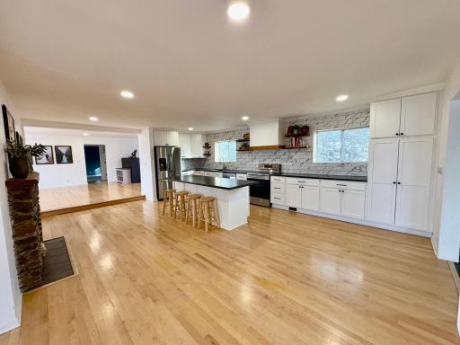 Spacious kitchen area