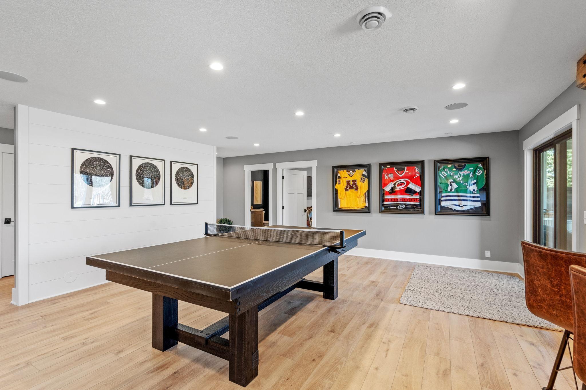 The ultimate hangout zone. Kick back in the family room or challenge friends to a game, all in one seamless space.