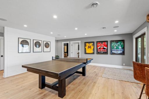 The ultimate hangout zone. Kick back in the family room or challenge friends to a game, all in one seamless space.