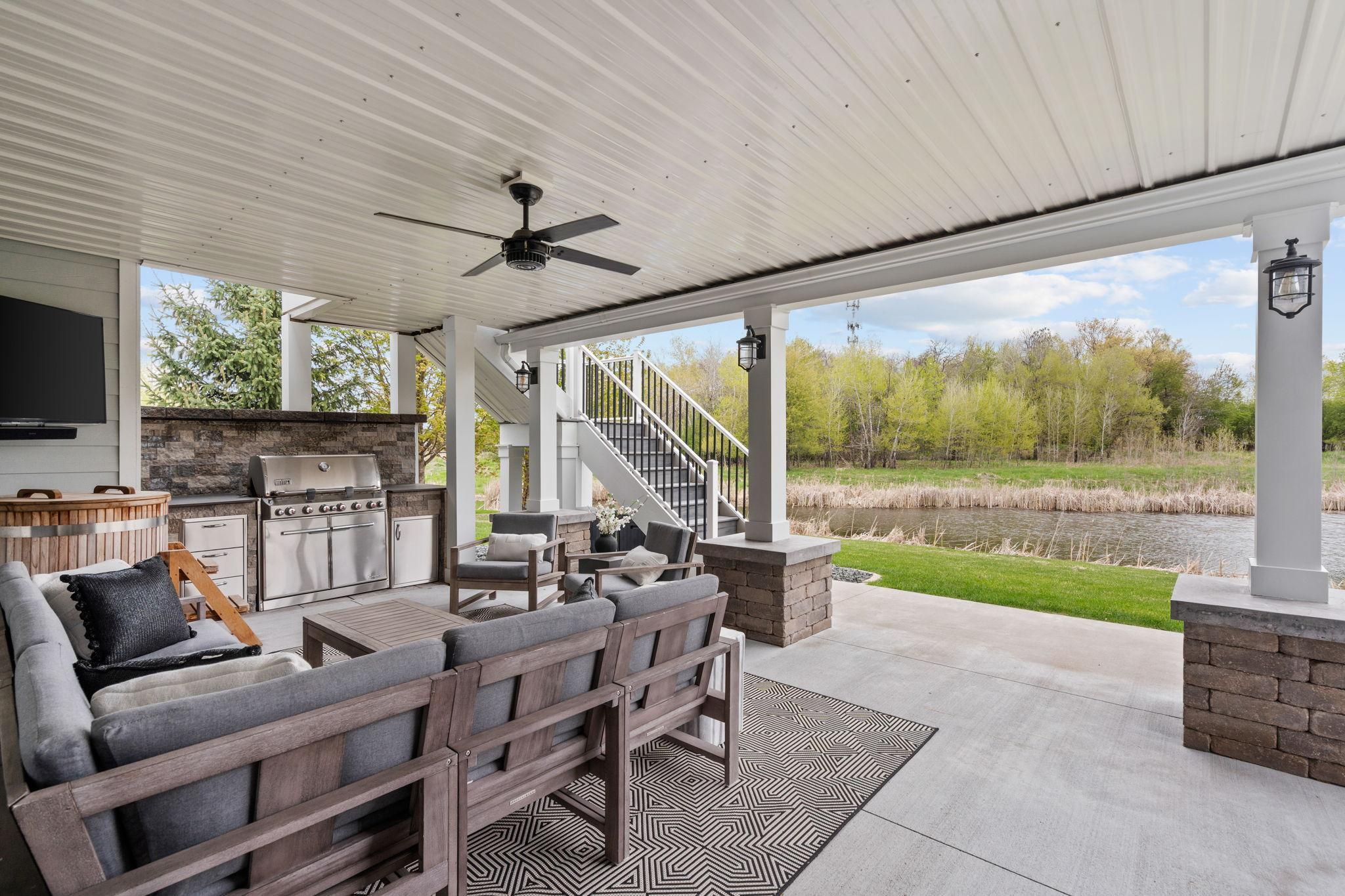 Imagine summer nights out here. Dinner on the grill, a drink in hand, and nothing but nature behind you.