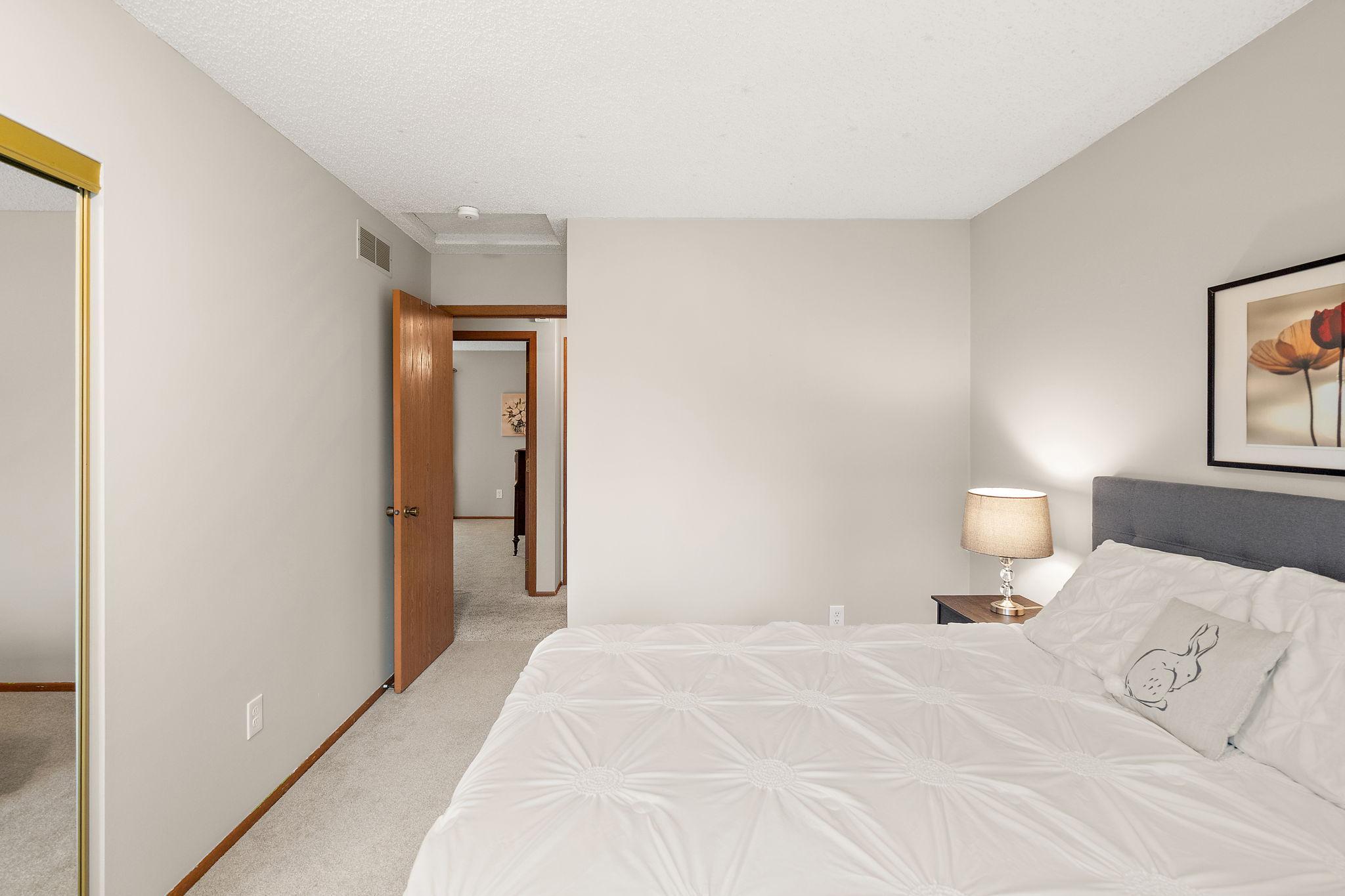 The upper level third bedroom.