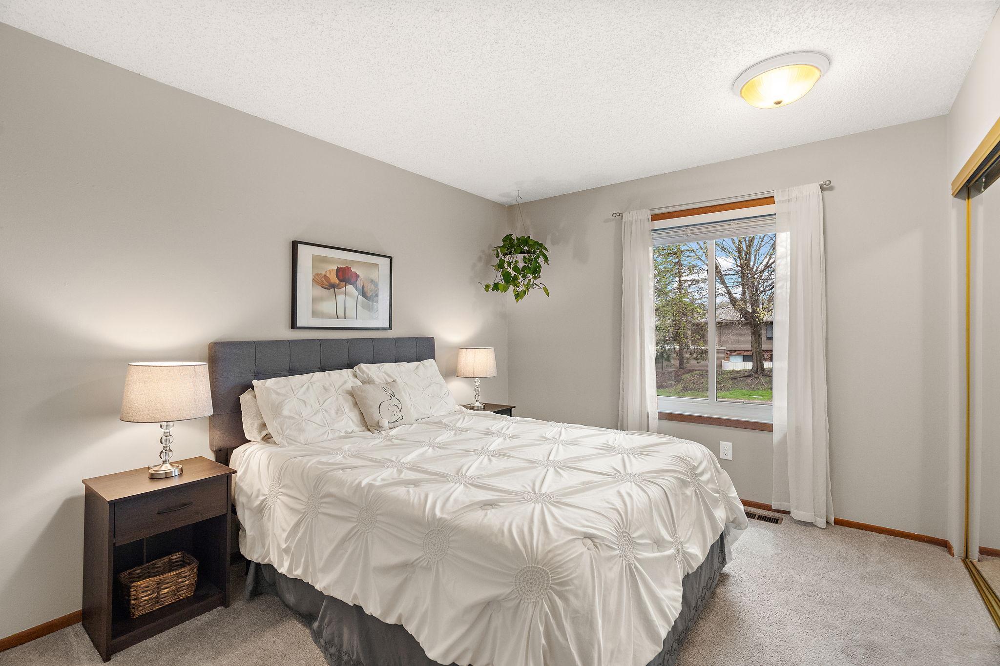The upper level third bedroom.