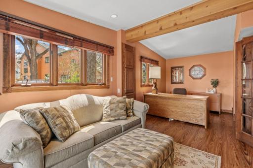 Extra space at a lake property is never wasted, and this cozy sitting room proves it. Use it as a quiet lounge, a kids' hangout space, an overflow sleeping area, or a spot to disappear with a book while the rest of the crew is still out on the water.