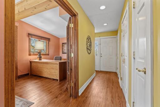 Forty years of hellos and goodbyes have happened in this entryway. Now it's waiting to welcome the next family through the door.