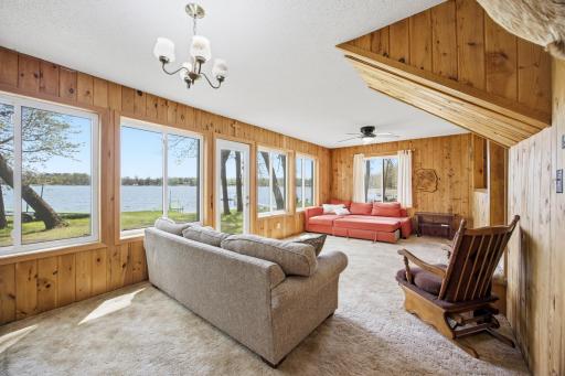 Take in the lake in this awesome Living Room!