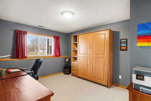 The 3rd bedroom has a built-in murphy bed.