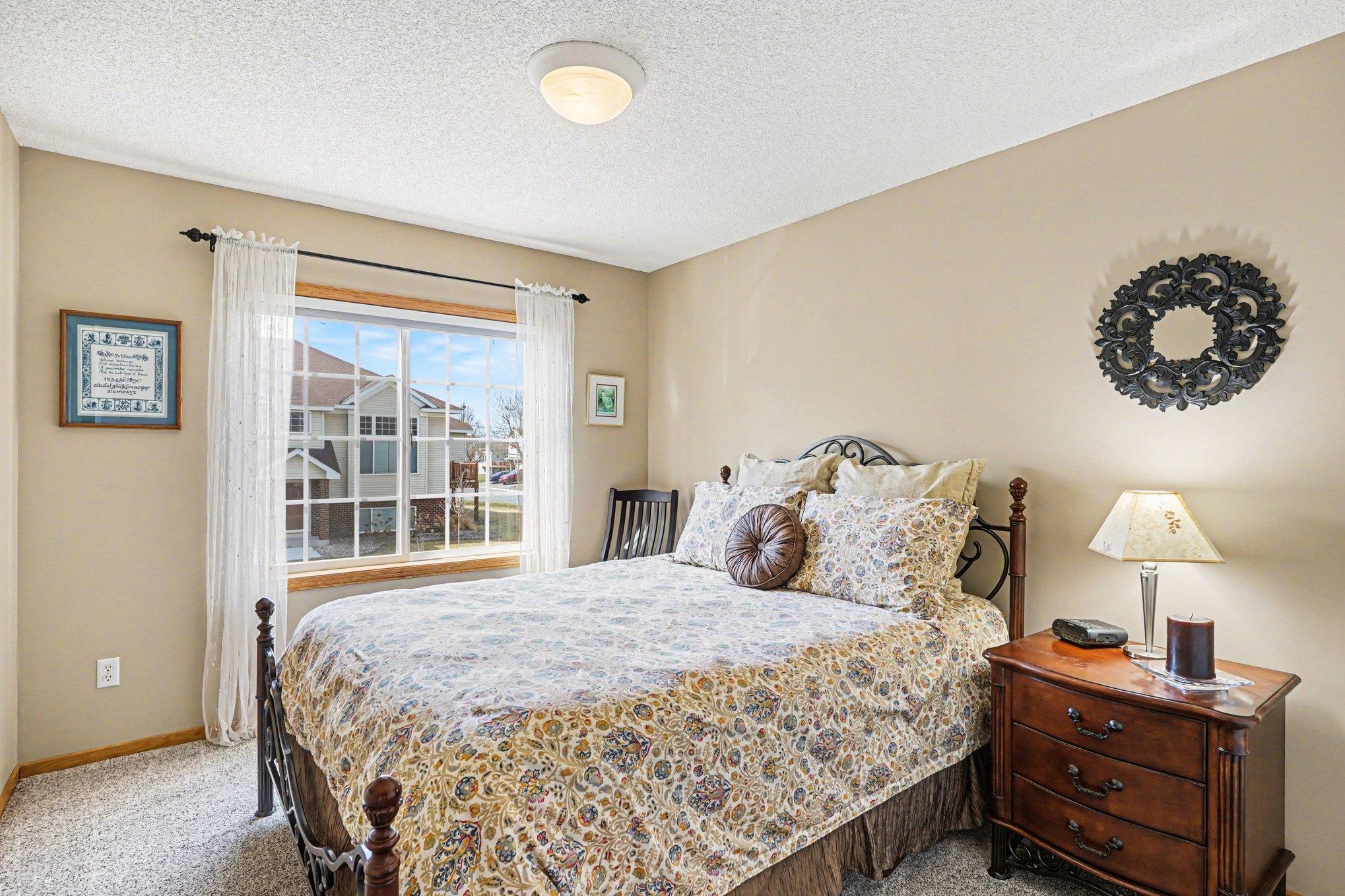 The 2nd bedroom is next to the primary bedroom. The full hall bath is across the hall.