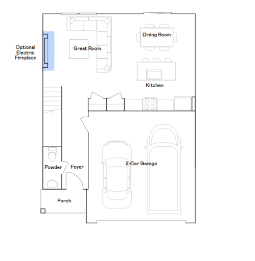 Whitman main level floorplan