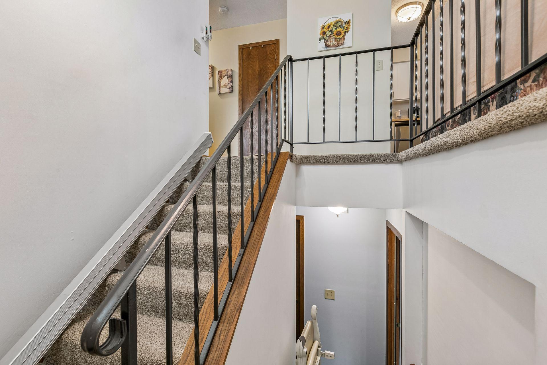 Entry - there is a stairlift that can stay or go