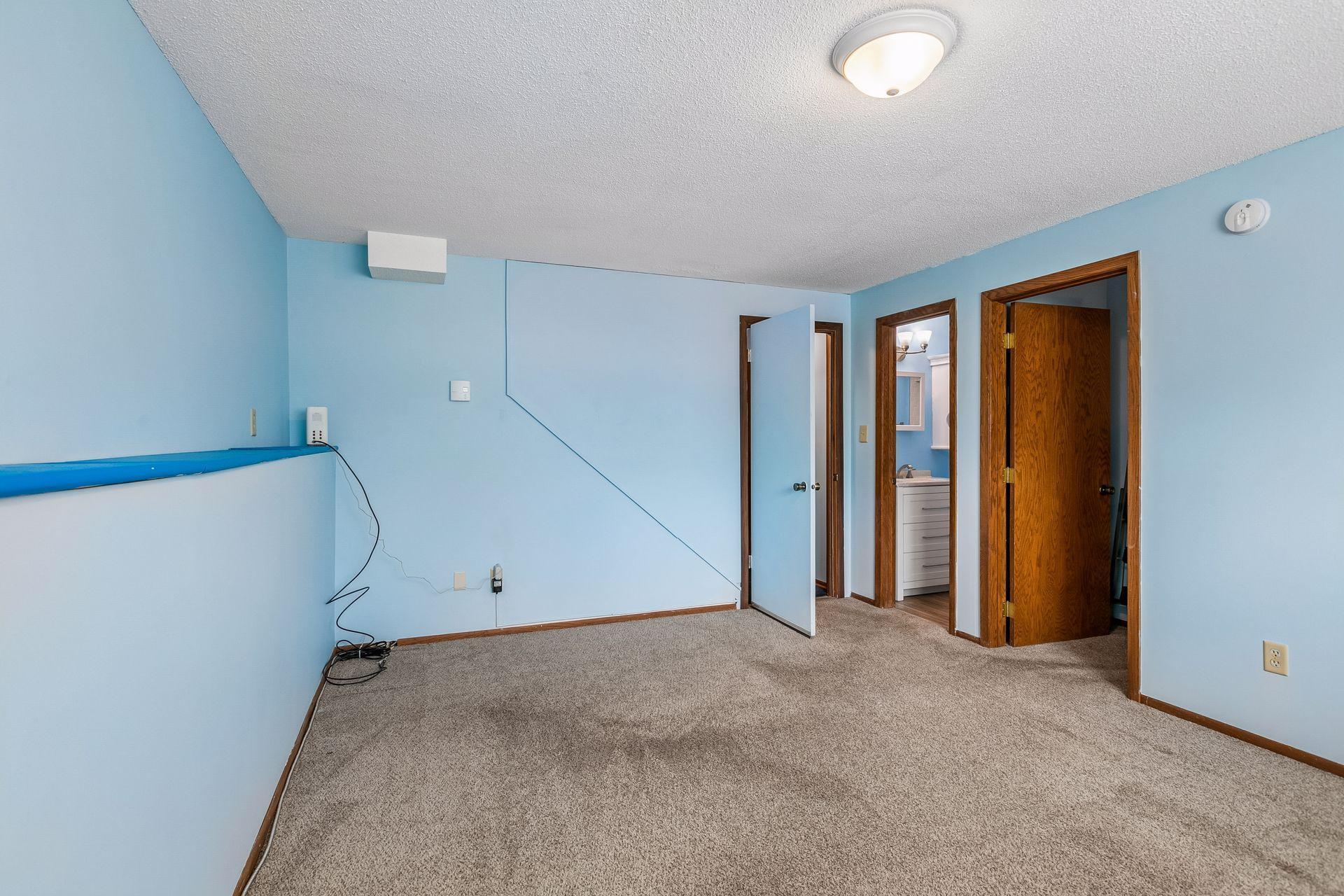 Lower level family and three quarter bath