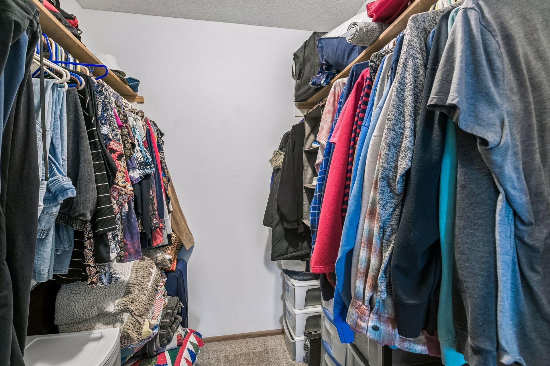 Large walk in closet