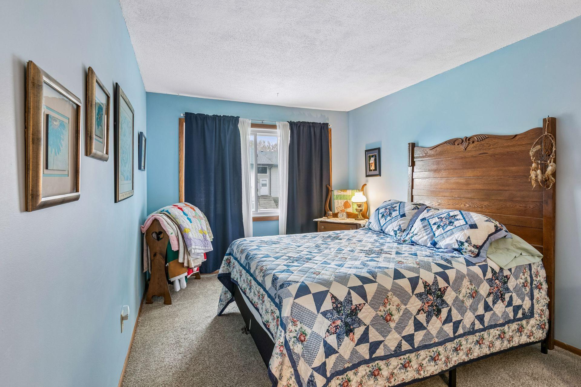 Bedroom one on the main level