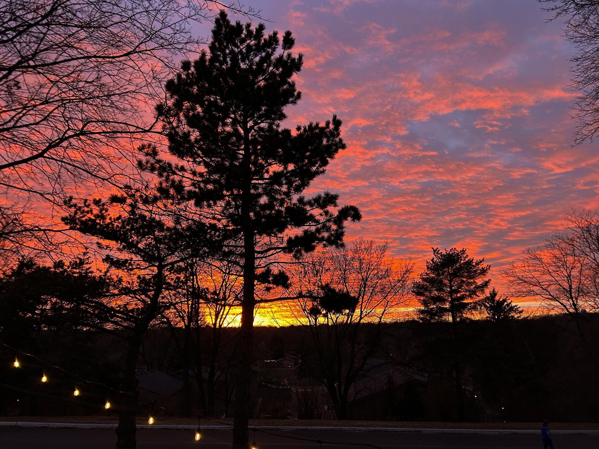 Sunset from the deck
