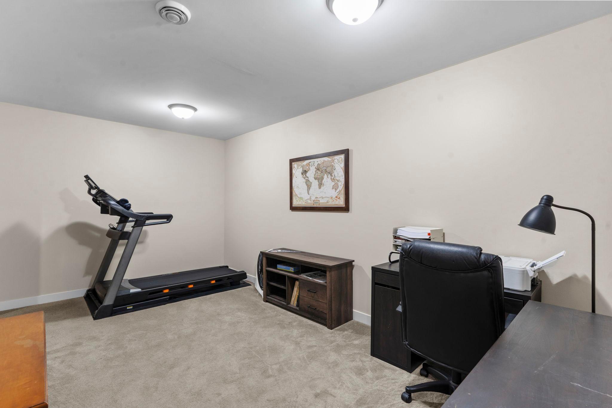 Flex room in lower level