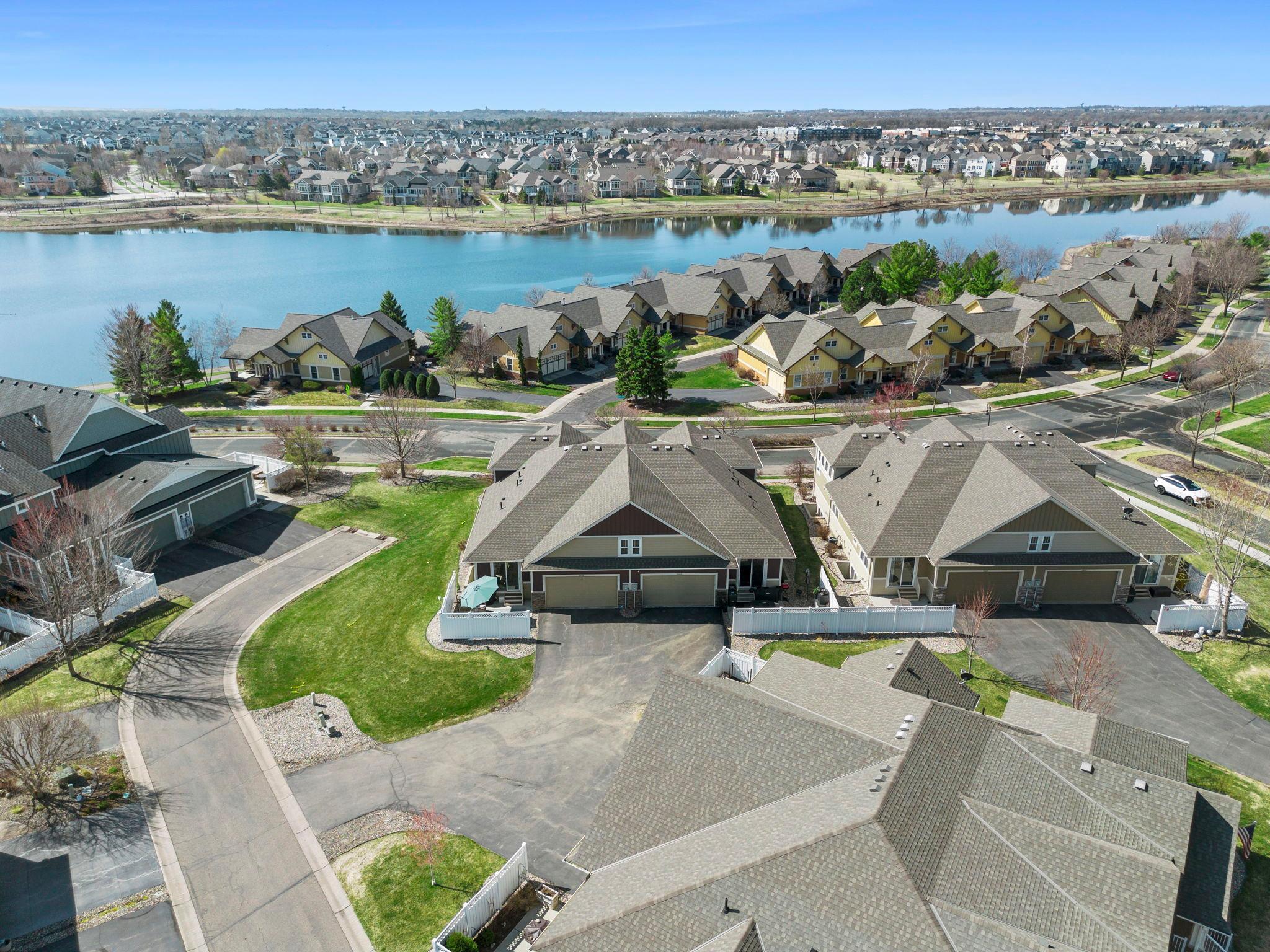 Close to walking path around the lake