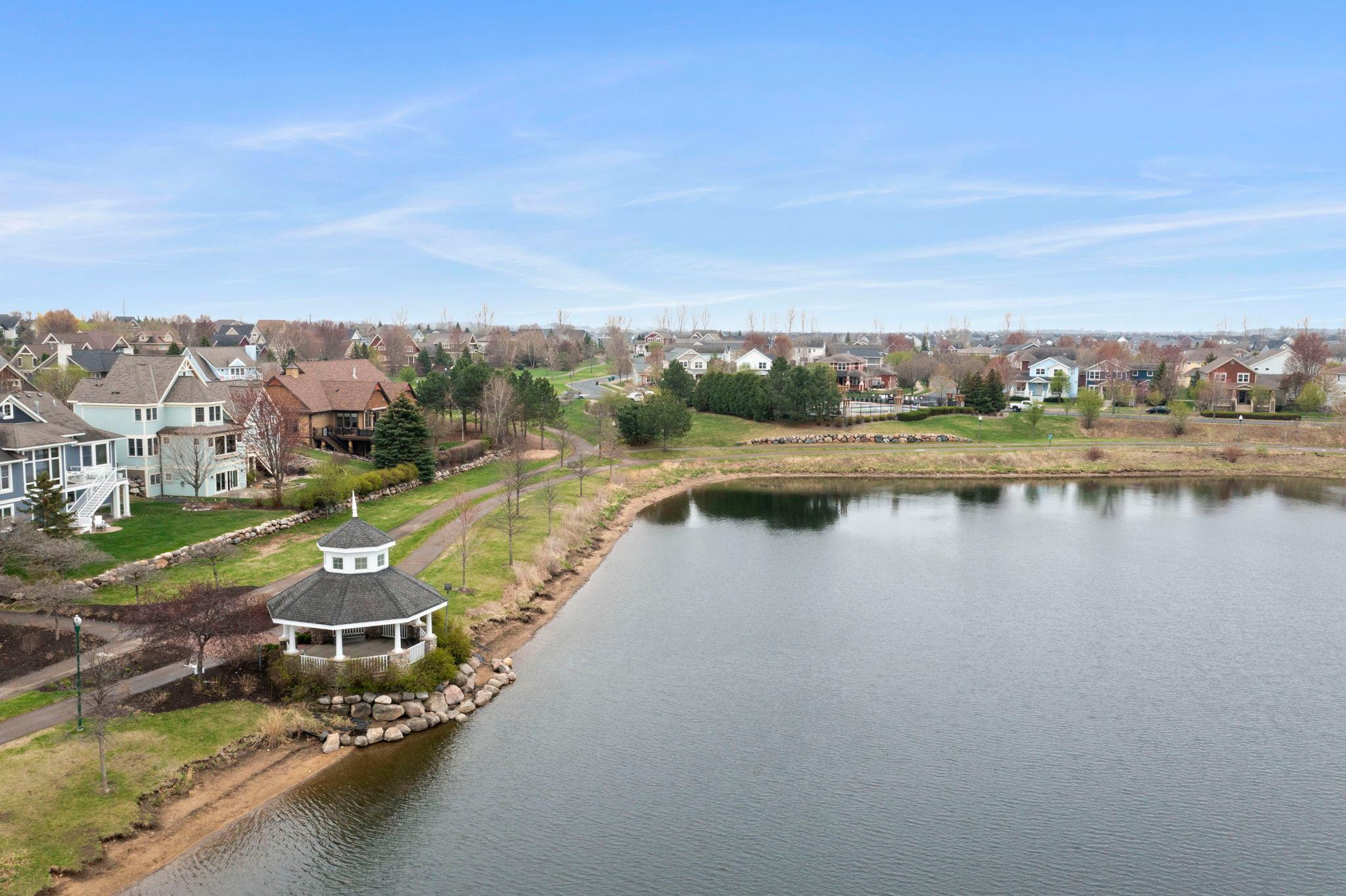 Lakeside gazebo