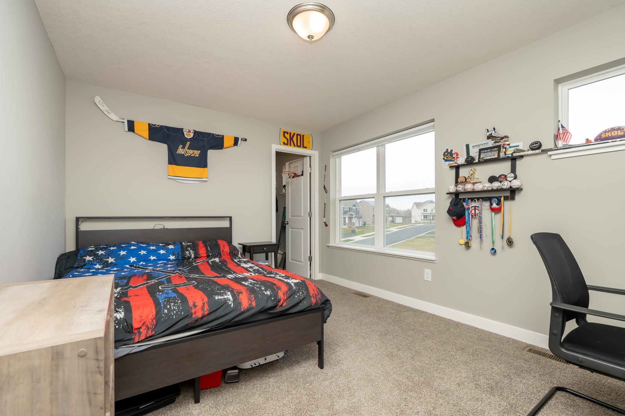 Bedroom #4 with walk-in closet