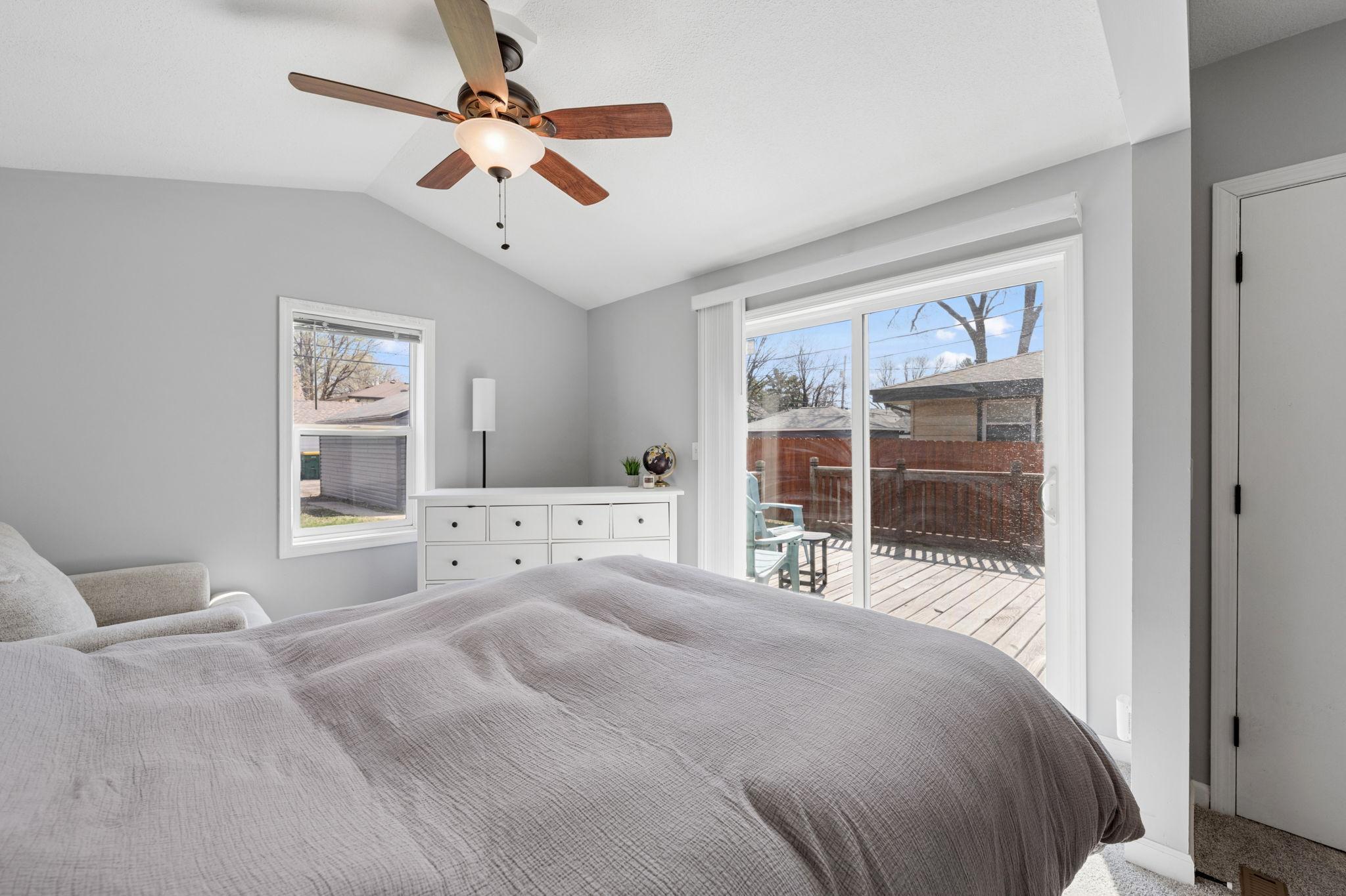 Step out onto your private patio to enjoy your morning coffee in the sun.