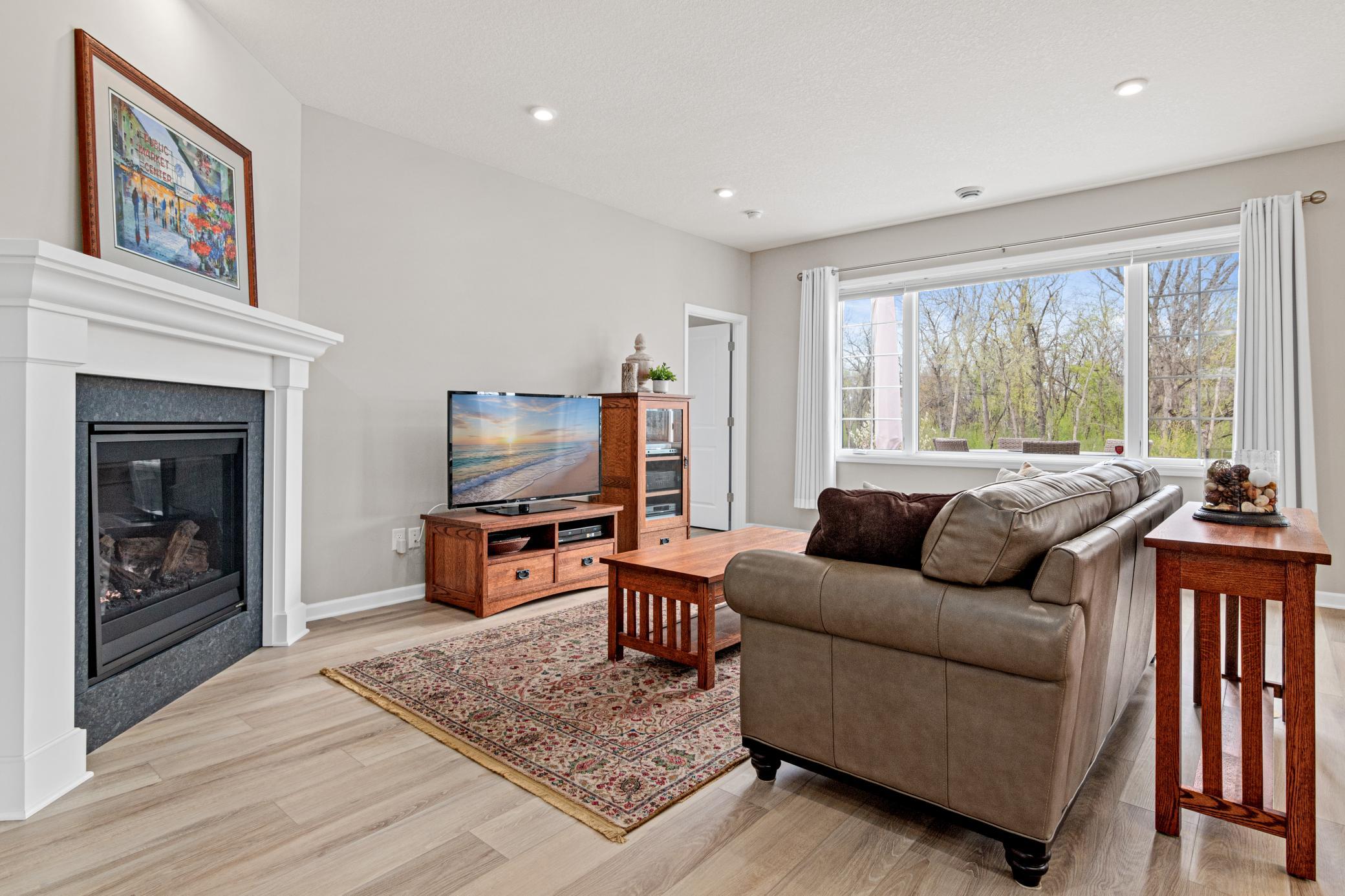 Enjoy those cozy nights in this living room.