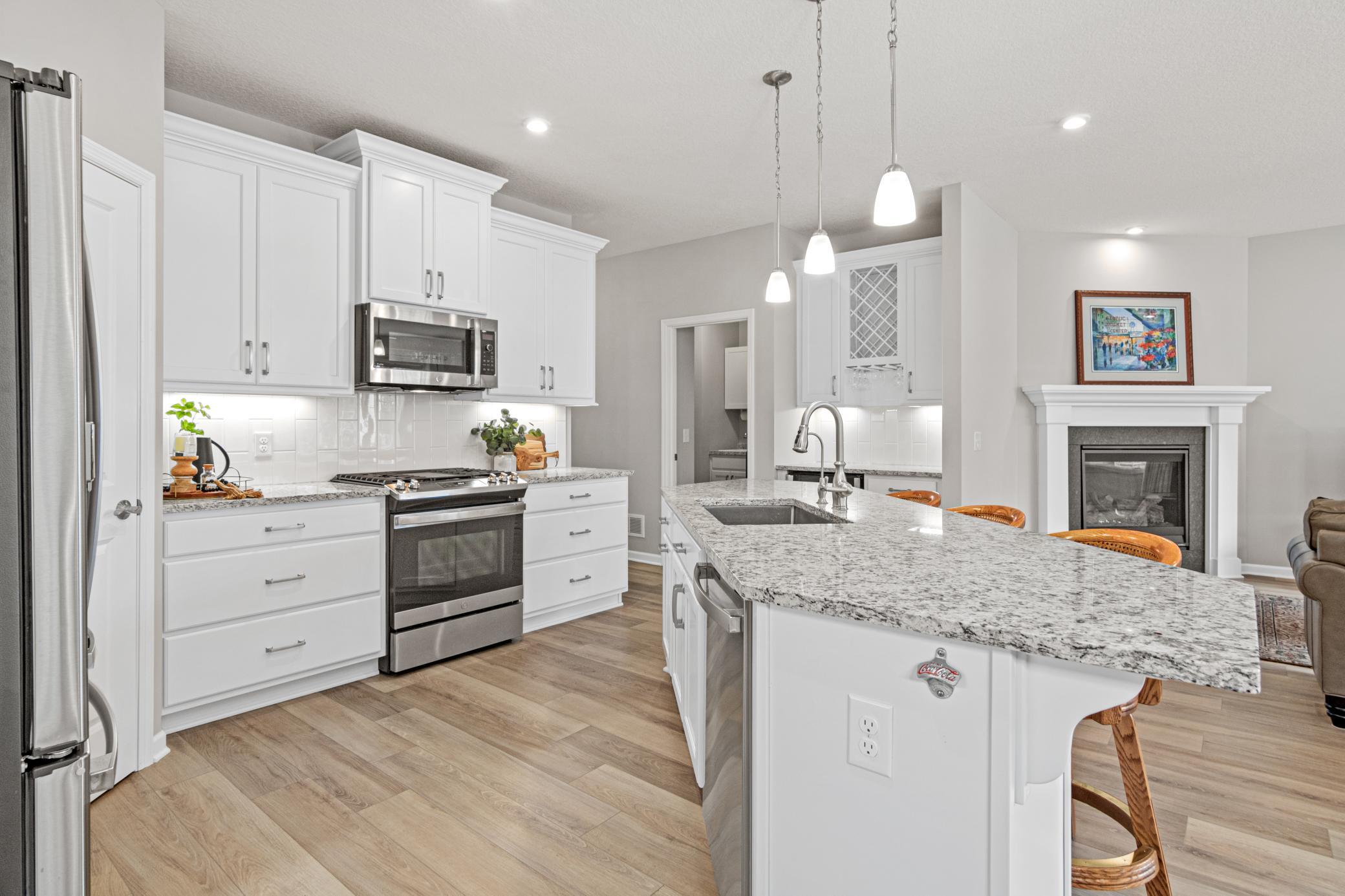 Drawer focused cabinetry for better function & storage.