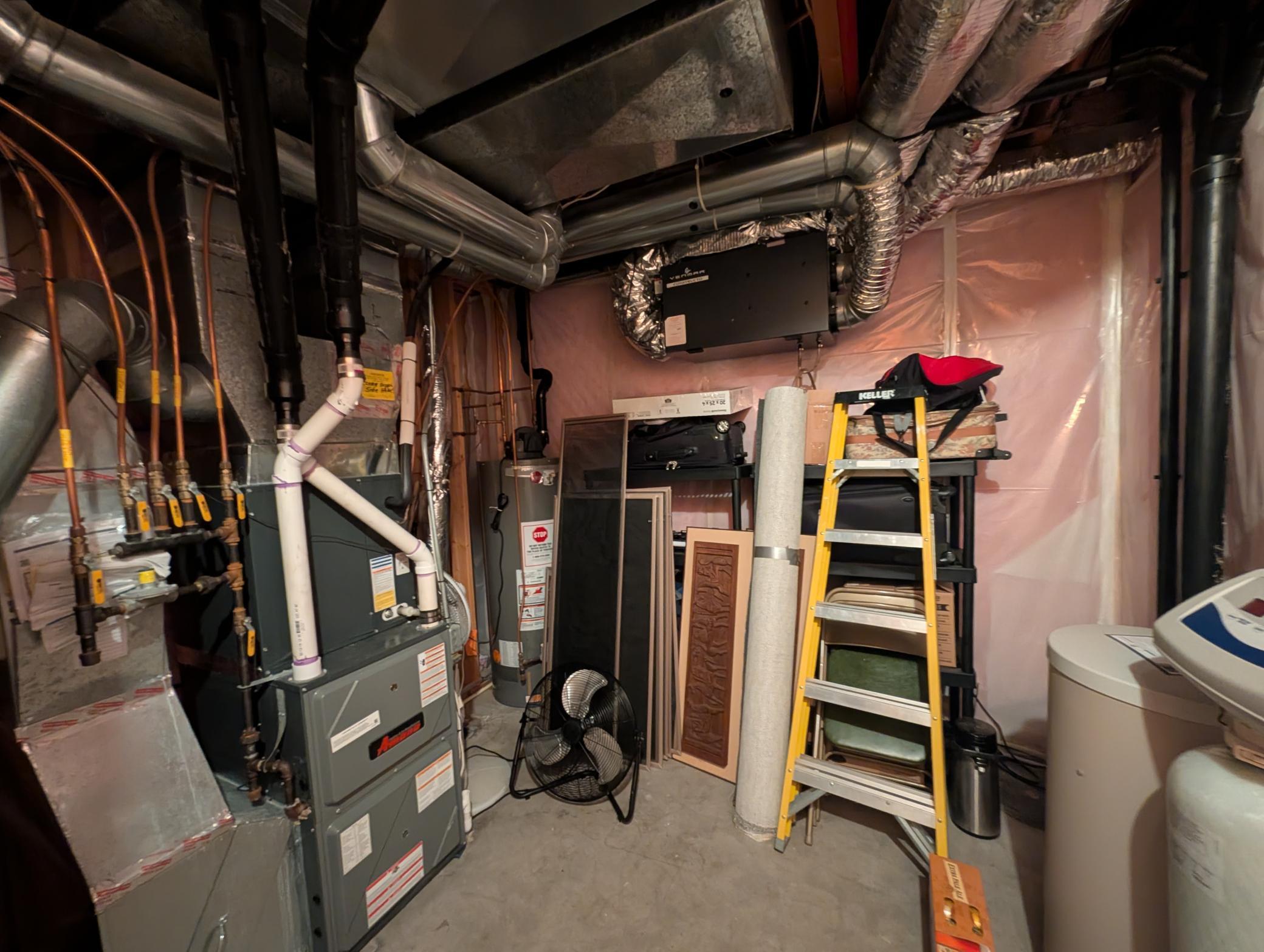 Lower level mechanical room