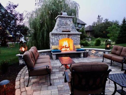Relax by a crackling sound of warmth in the evenings.