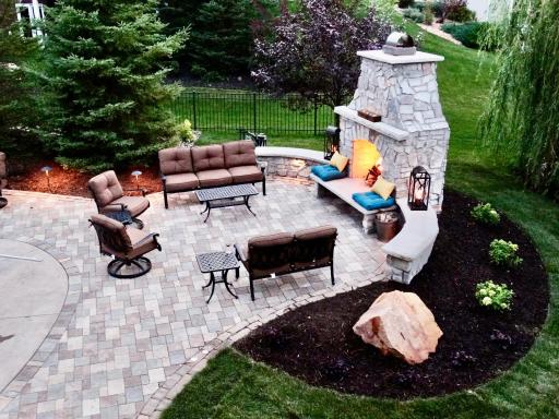 This outdoor family room will surely inpress!