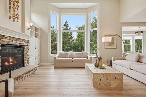 High-quality Pella windows with remote control blinds!