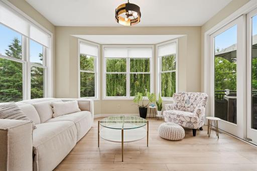 Enjoy the sun-filled cheerful sitting room